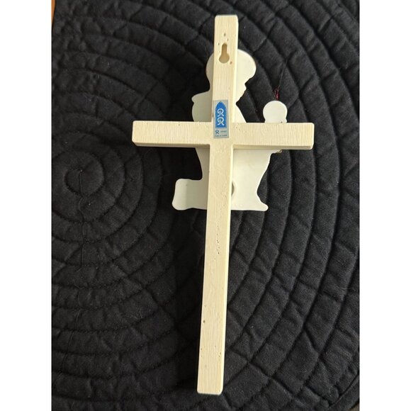 Porcelain Cross First Communion Boy Wall Decor By Roman - Picture 2 of 6
